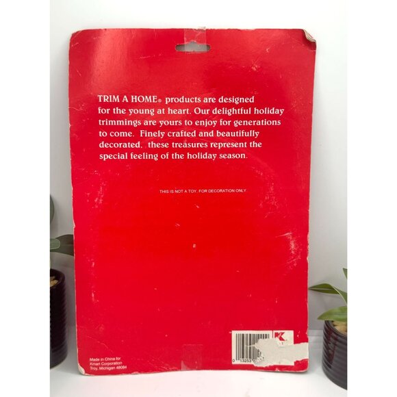 Trim A Home Christmas Santa Claus Suncatcher Holiday Window Decoration Red & Whi - Picture 3 of 5